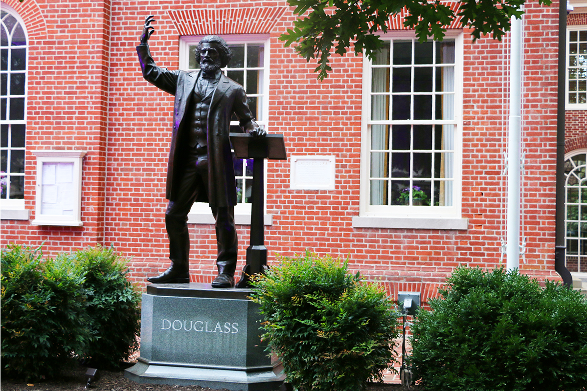 Frederick Douglass statue by Talbot County Courthouse