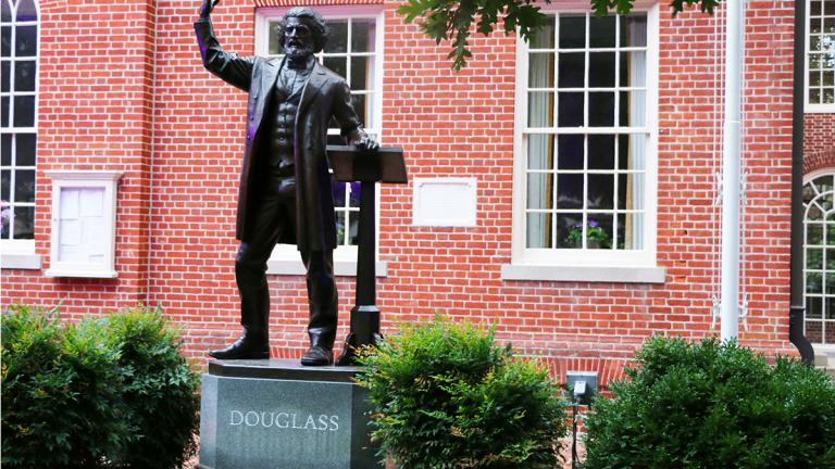 Frederick Douglass statue by Talbot County Courthouse