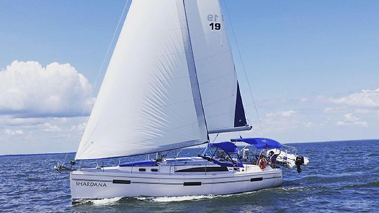 Pictured: Chesapeake Bay Storyteller Alum Shardana Sailing Charters offers customized tours from Rock Hall, MD.