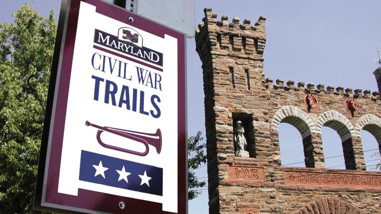 Civil war trail waymarker