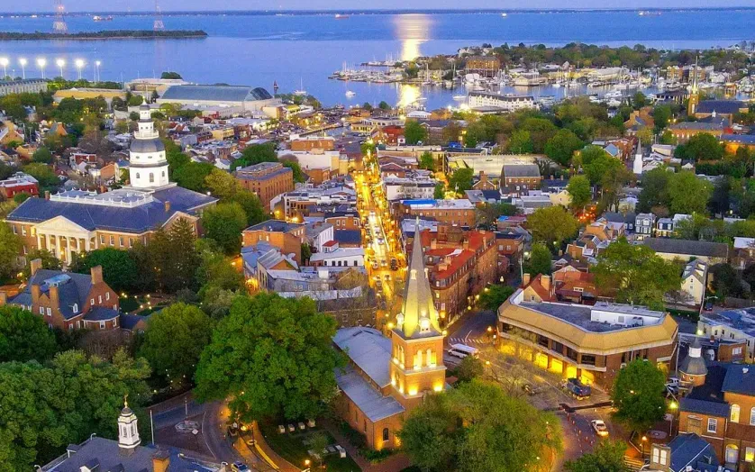 Moonrise over Annapolis