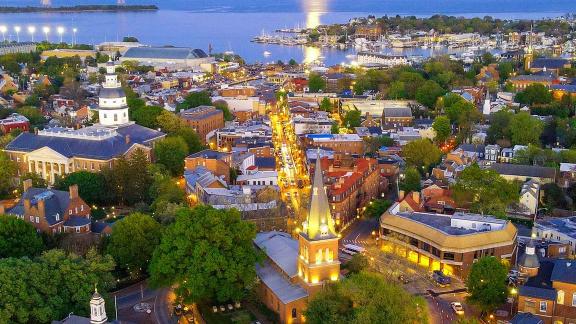Moonrise over Annapolis