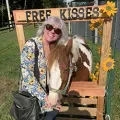 Connie feeding a pony
