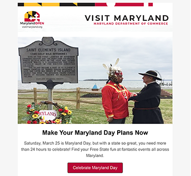 Visit Maryland Consumer Newsletter Image