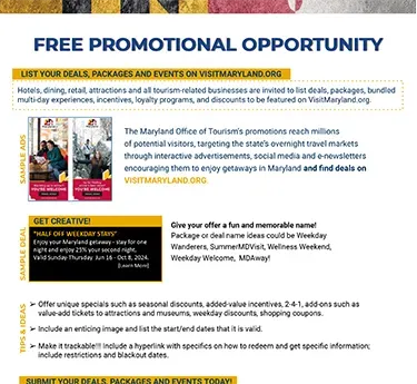 Call for Deals, Packages, and Events Flyer Image