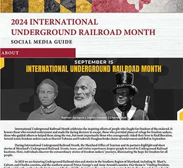 2024 International Underground Railroad Month Social Media Guide Cover