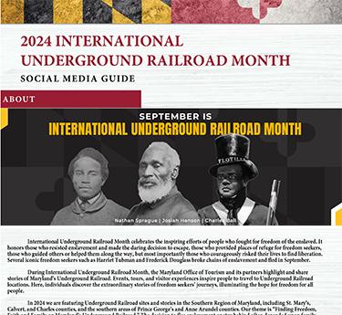 2024 International Underground Railroad Month Social Media Guide Cover