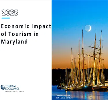 2025 Economic Impact of Tourism in Maryland report cover image